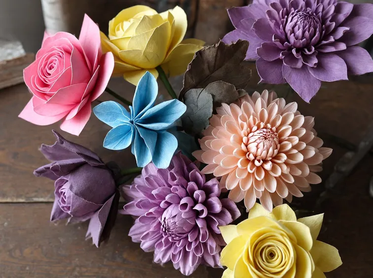 esempi di fiori di carta