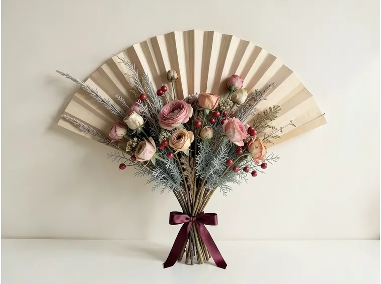 Composizione di fiori secchi