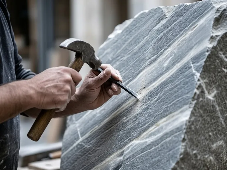 Fase del processo di scultura