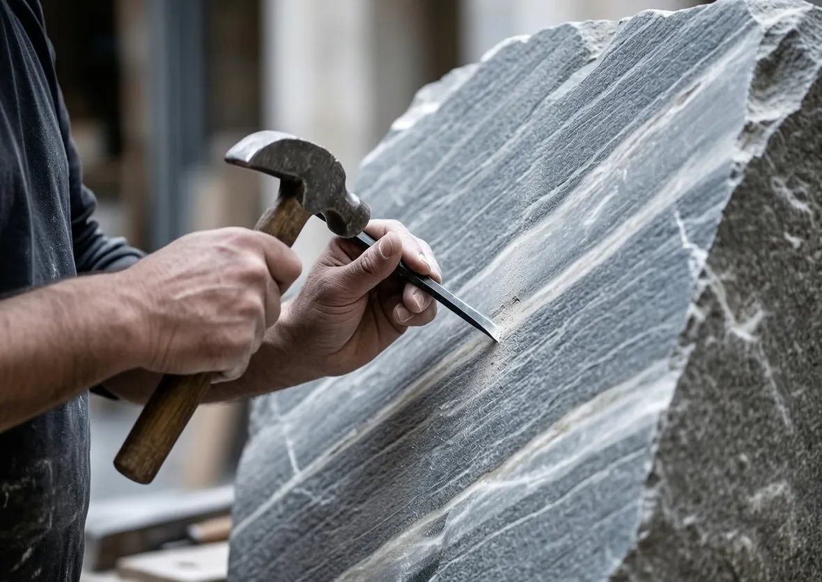 Fase del processo di scultura