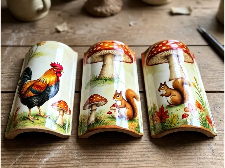 Alcune tegole decoupage