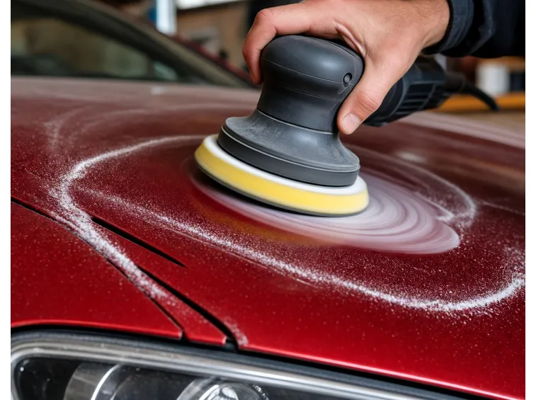lucidatura di una carrozzeria con rotorbitale