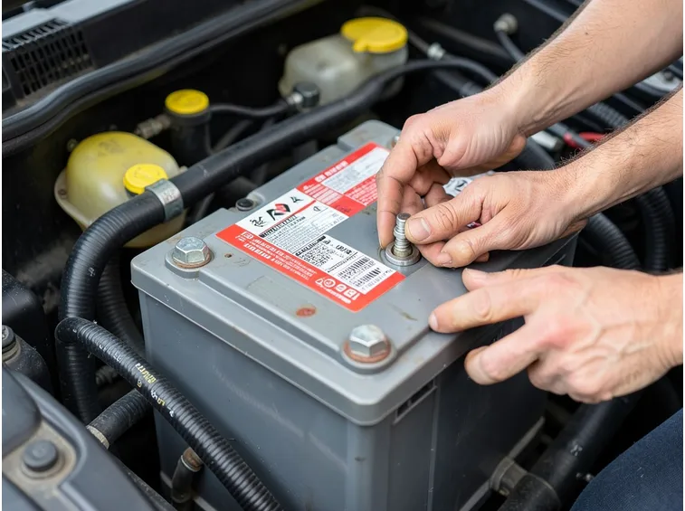 Esempio di batteria per auto