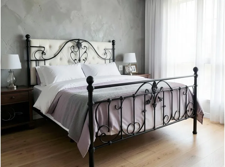 letto in ferro battuto