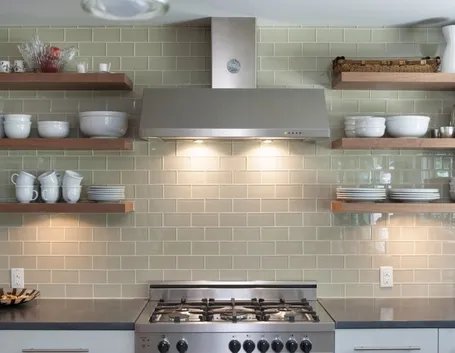 Rivestimento cucina in bicottura lucida