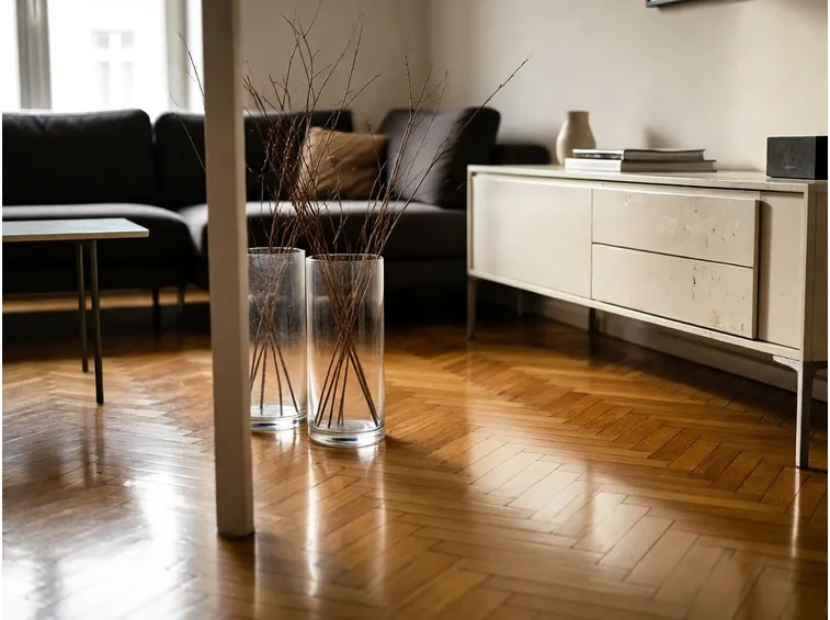 Salone con parquet