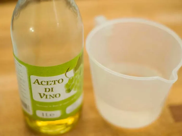 Detergente composto da limone e aceto
