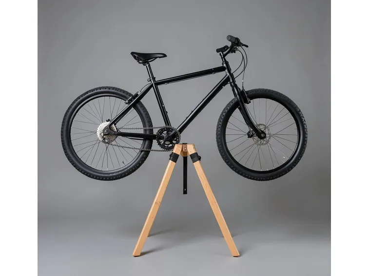 Un modello di cavalletto per bici