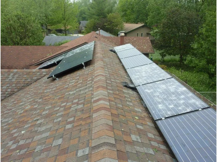 Pannelli fotovoltaici rovinati