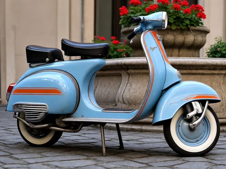 Vespa interamente restaurata