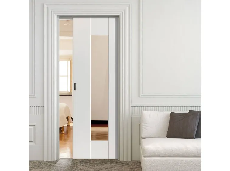porta scorrevole interno muro