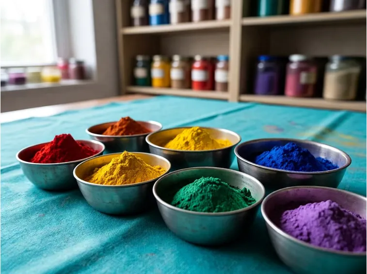 Diversi pigmenti colorati