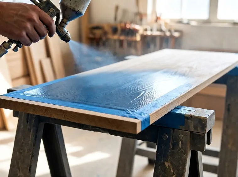 Verniciare a spruzzo il legno