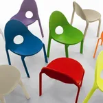 Sedie plastificate verniciate