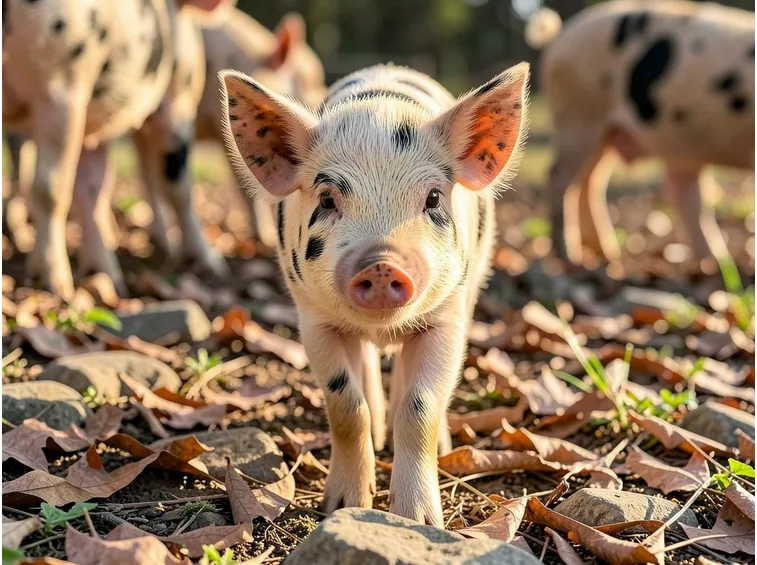 Maialino d'allevamento