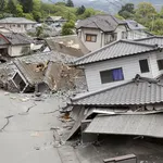 Città colpita da terremoto