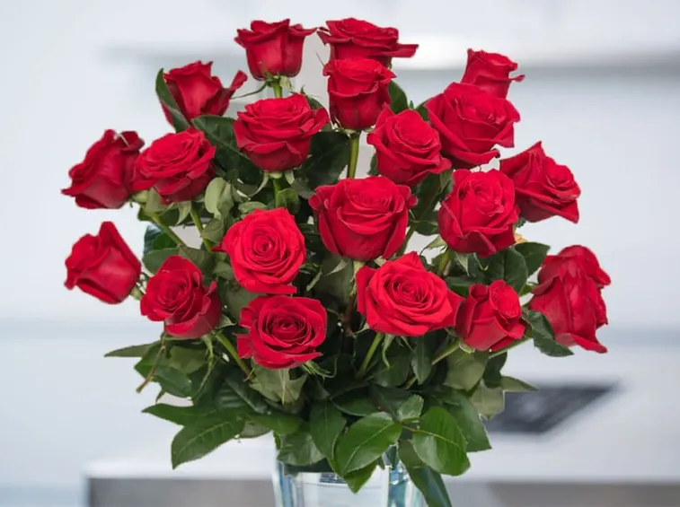 Significativo mazzo di rose rosse