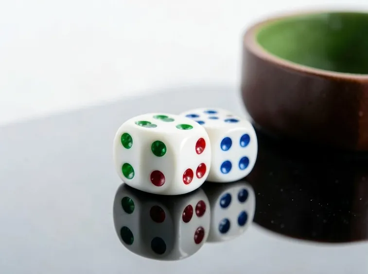 Dadi tradizionali con numeri