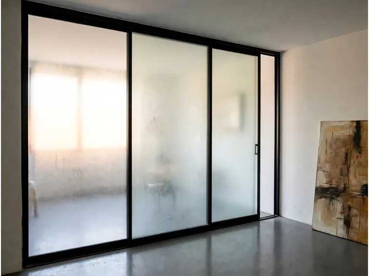 Vetrata scorrevole all'interno