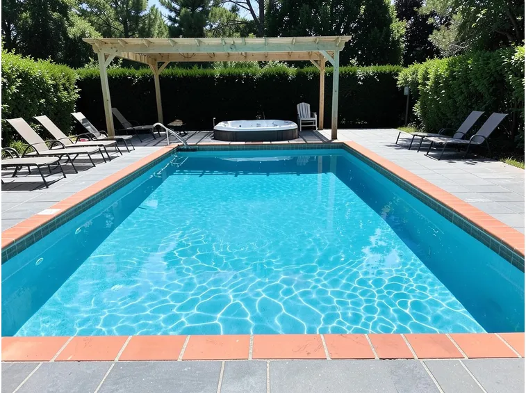 Una piscina in vetroresina