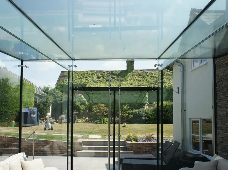 Veranda in vetro strutturale