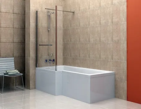 Vetro vasca da bagno in stile minimal