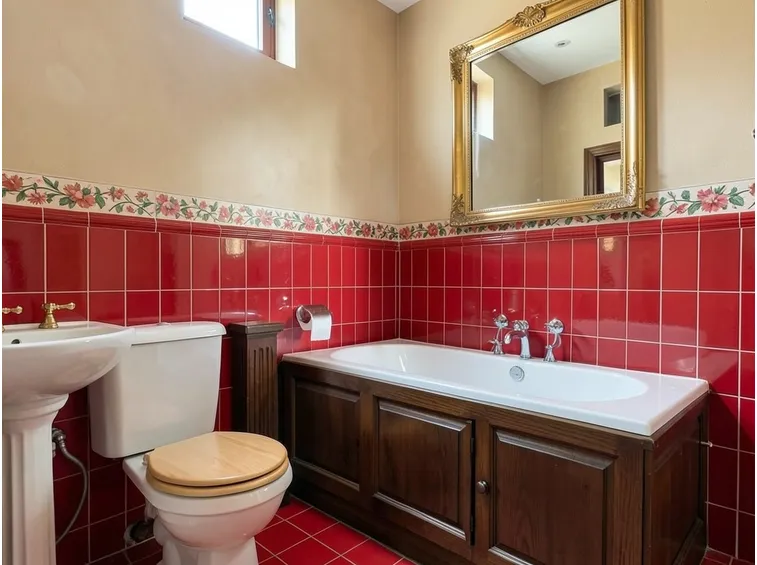 Vetro vasca da bagno decorato