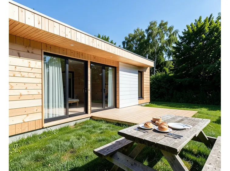 Casa prefabbricata moderna in legno di 79 mq