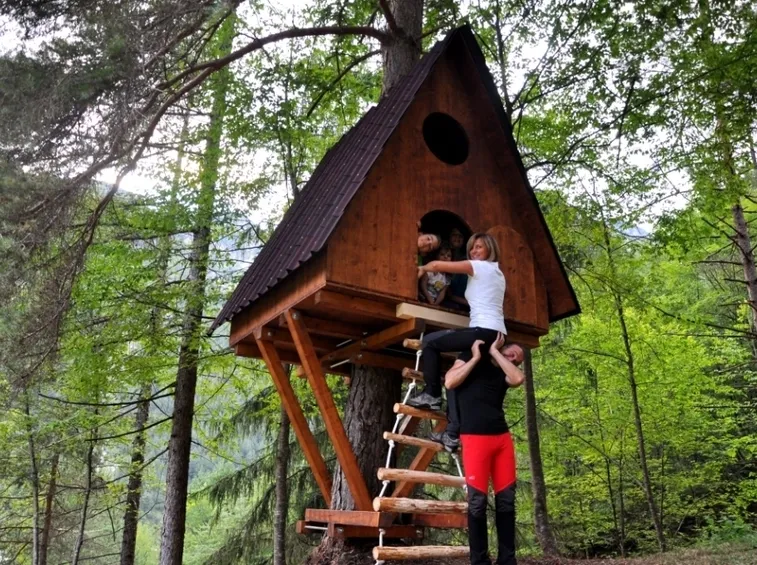 Esempio di casetta sull'albero