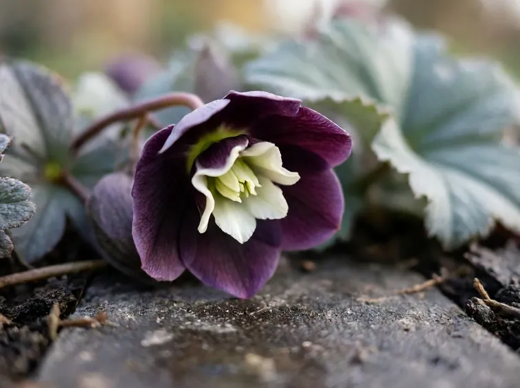 Fiore nero di Helloborus