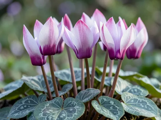 Esemplare di fiore di ciclamino