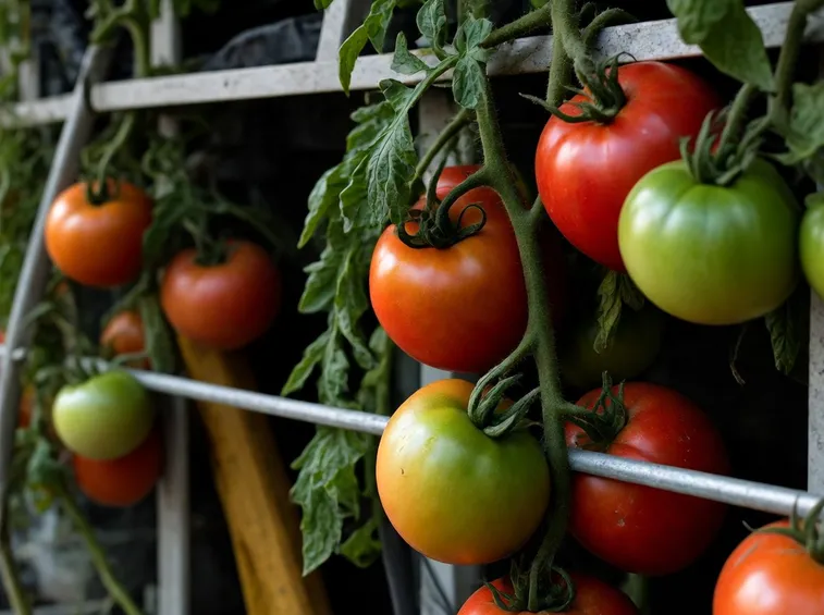 Coltivazione idroponica di pomodori