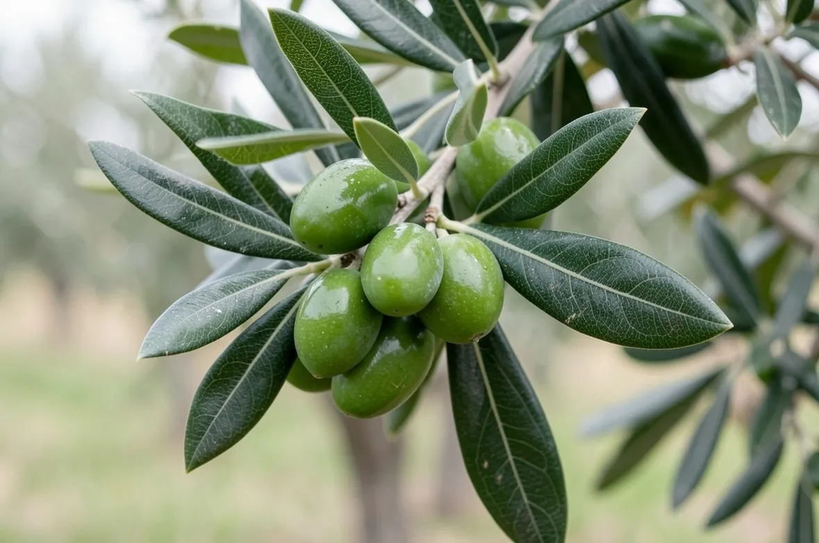 Olive verdi pronte per la raccolta