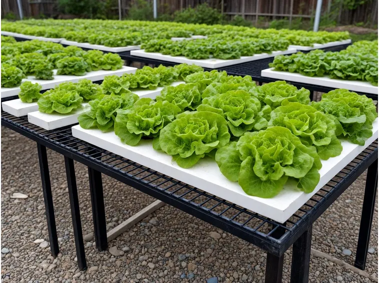 Insalata coltivata senza terra