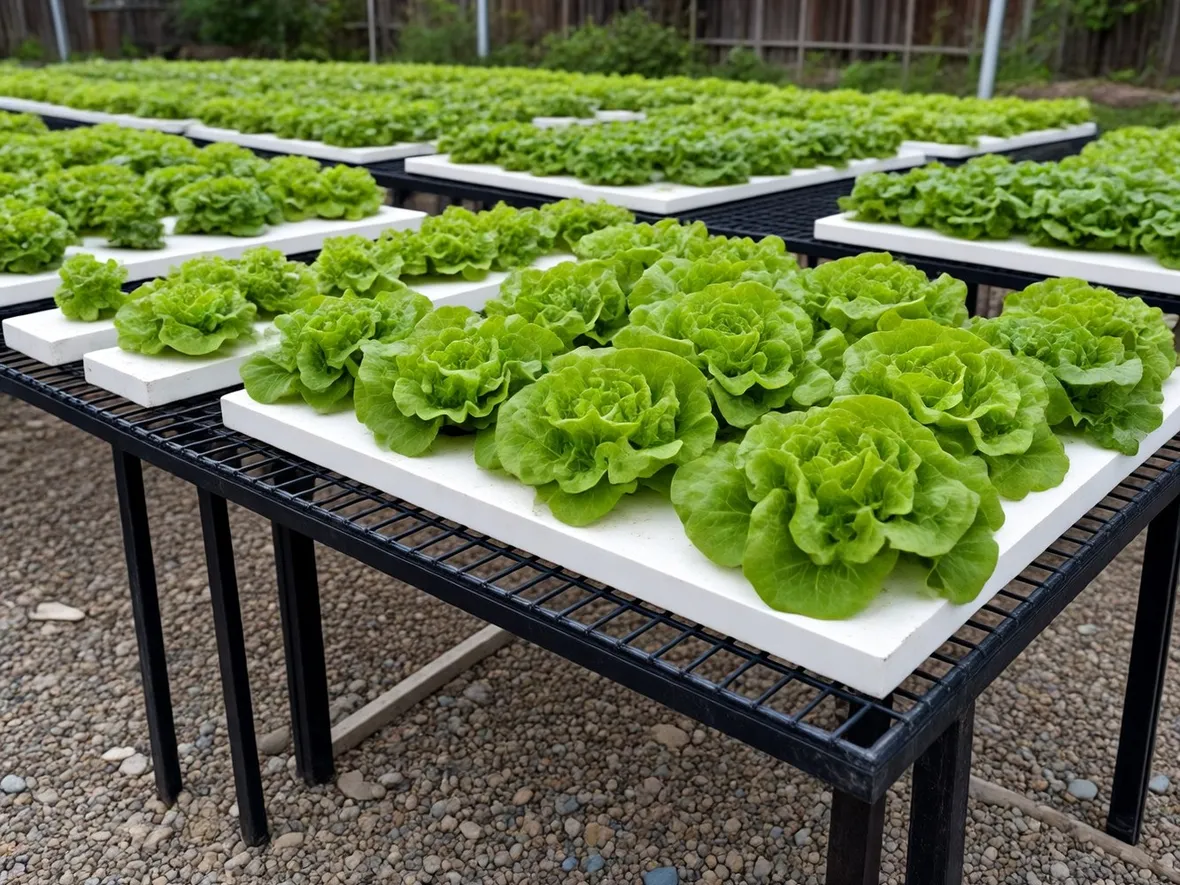 Insalata coltivata senza terra