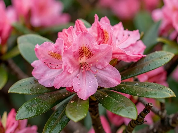 Fiori di azalea rosa