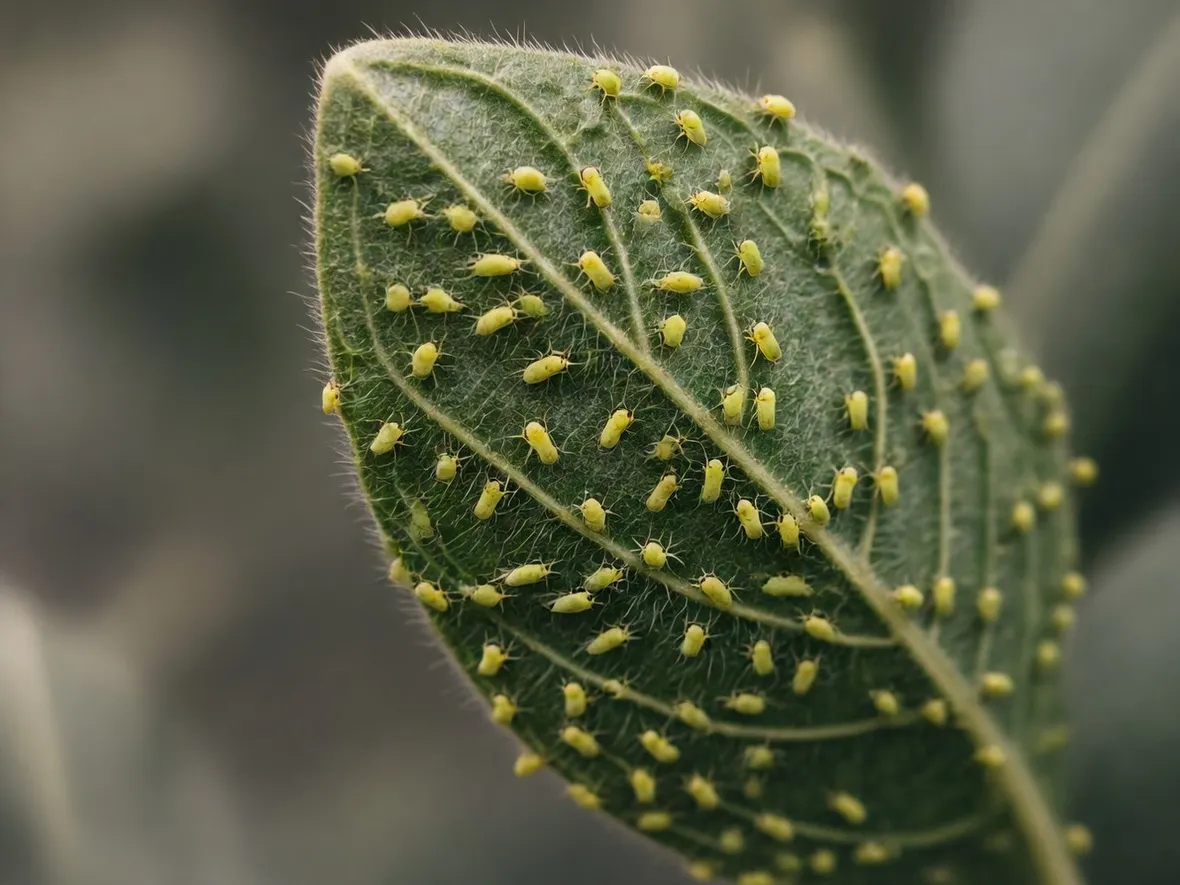 Pianta infestata da afidi