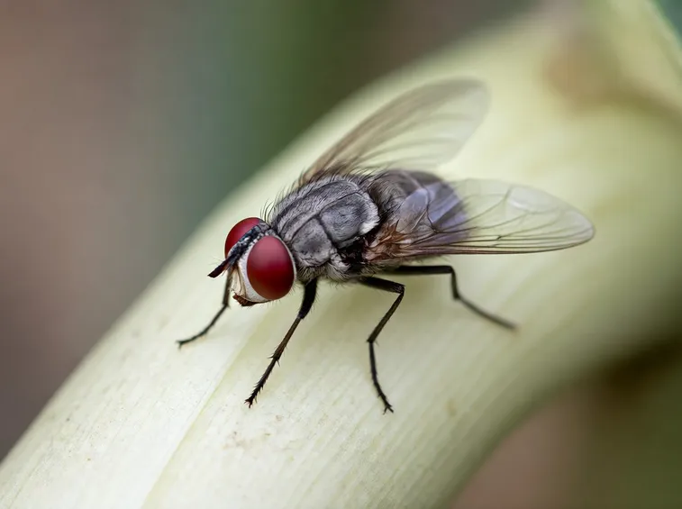 Esemplare adulto di mosca della cipolla