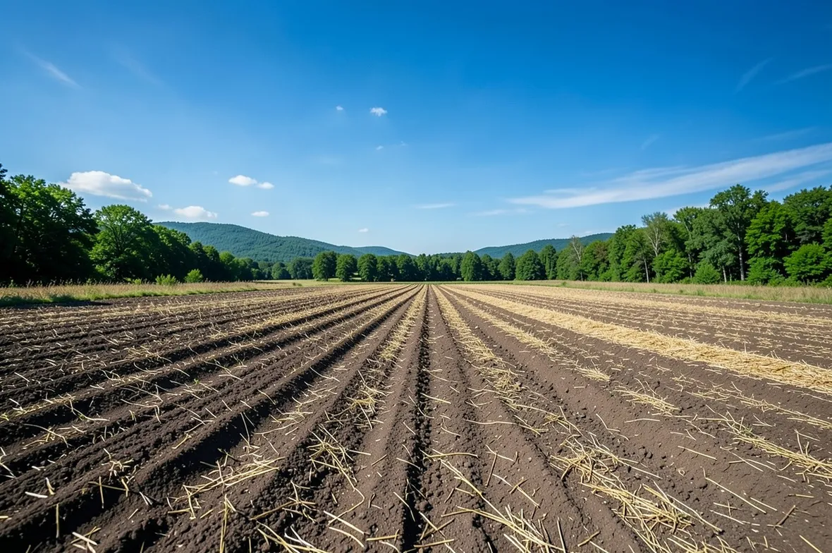 Un campo concimato