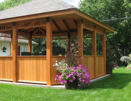 gazebo in legno
