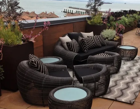 Terrazza arredata