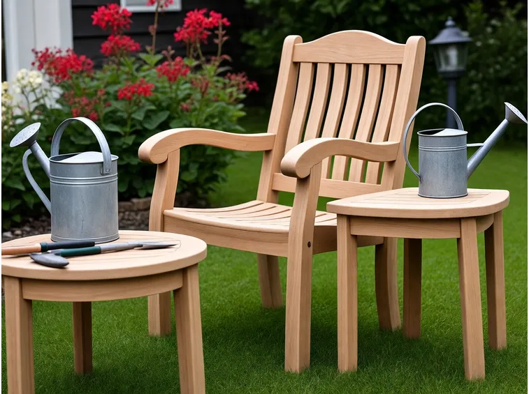 Esempio di sedia in legno da giardino