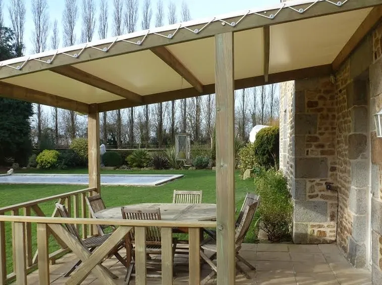 tettoia per giardino in legno