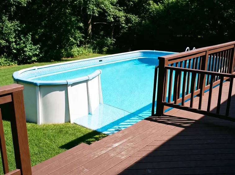 Piscina fuoriterra in acciaio