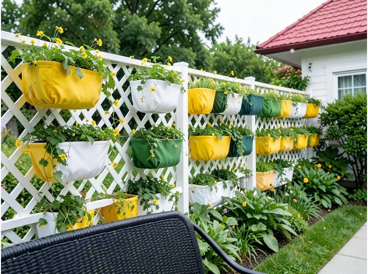 Una semplice idea per un giardino verticale
