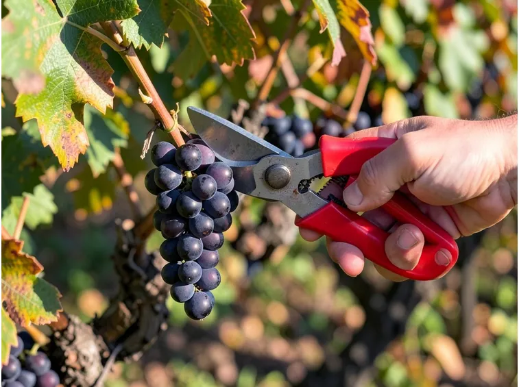 Pianta di vite in autunno
