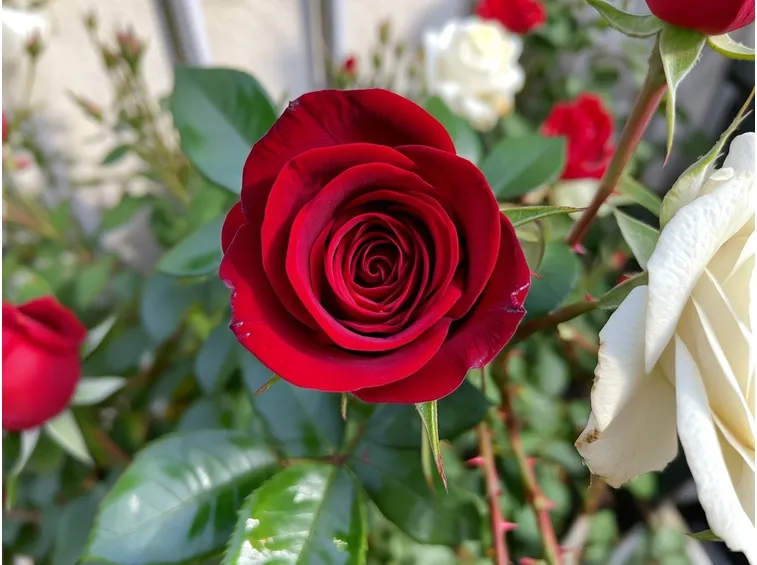 Alcune rose rosse