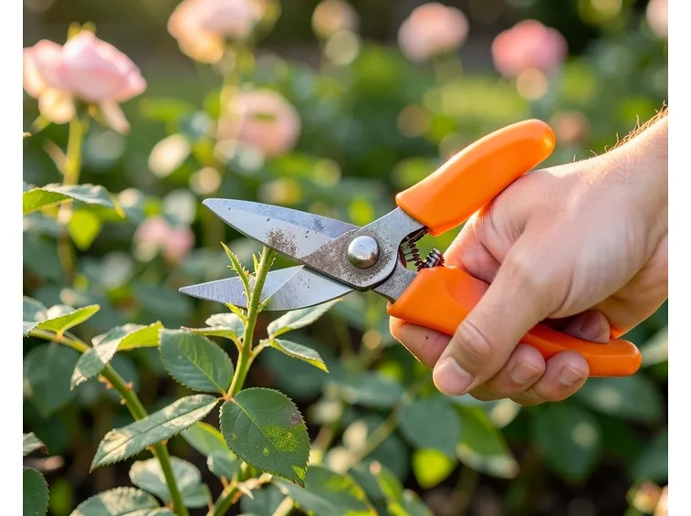 Potatura di una rosa