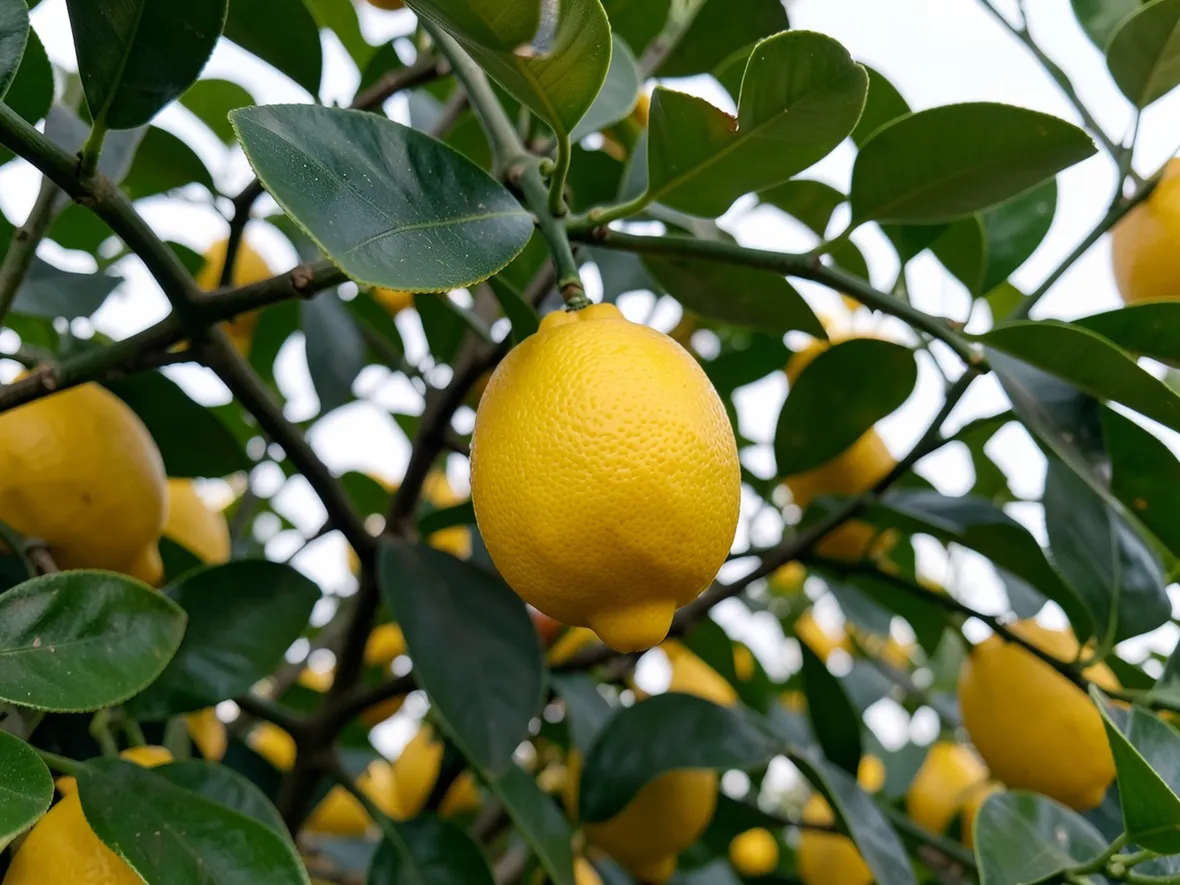 Esemplare di limone con frutti