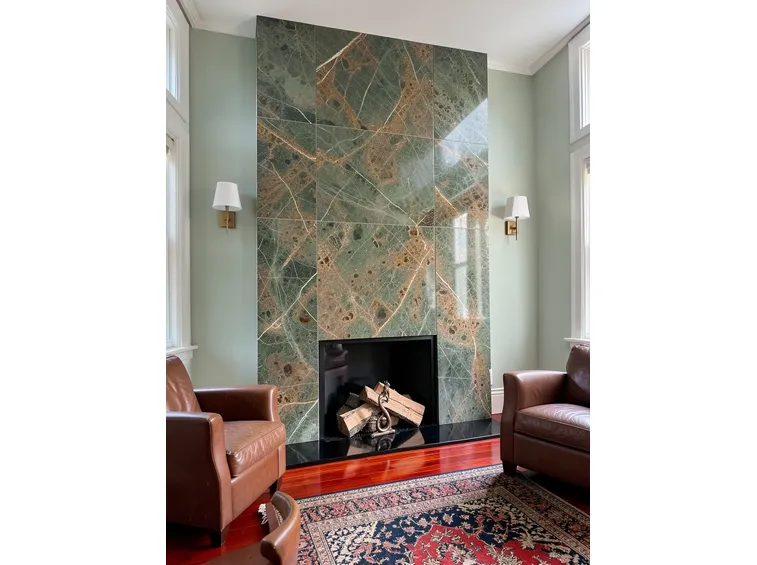 Rivestimento in marmo per caminetti prefabbricati in stile moderno
